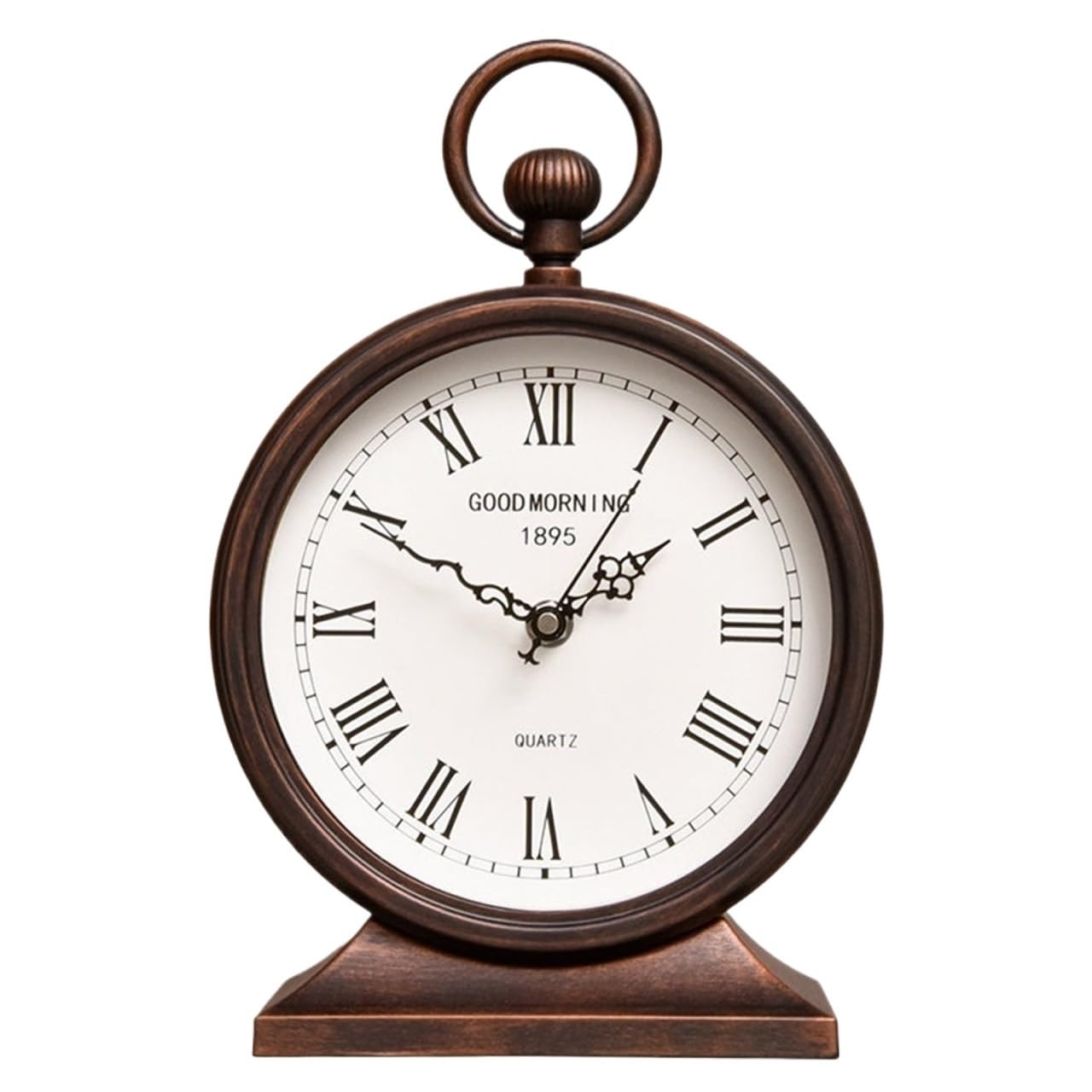 VHdryEDT Vintage Mantel Clock Fireplace Retro Desk Clock European Simple Foe Table Living Room Home Ornaments Easy To Read(White1)