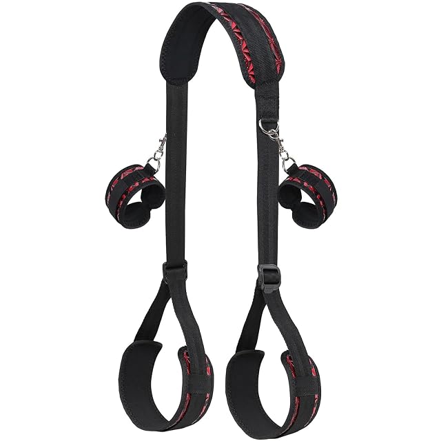 Bondage Restraints BDSM Kit Sex Bondage with Adjustable Handcuffs Sex Straps for Couples SM Game Play Bed Restraints