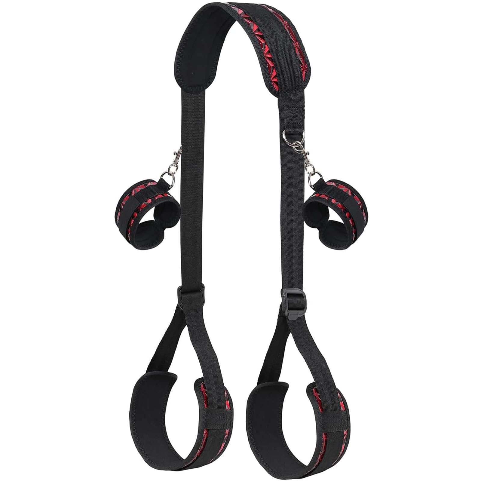 Bondage Restraints BDSM Kit Sex Bondage with Adjustable Handcuffs Sex Straps for Couples SM Game Play Bed Restraints