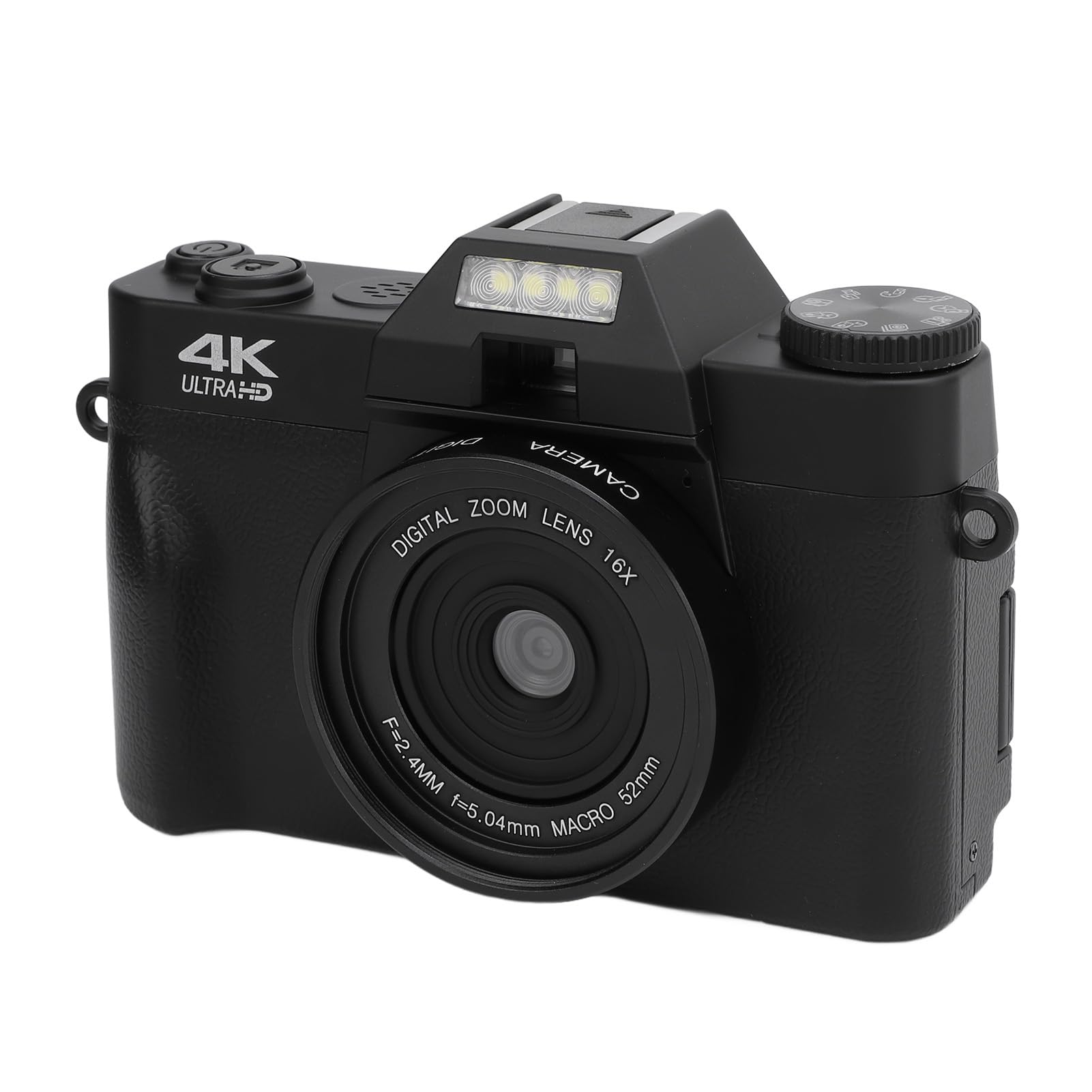 Yctze 75MP 4K Aparat Cyfrowy z 16x Cyfrowy Zoom, 3 -calowy Ekran HD, Bateria 1700 MAh, Obsługuje kamerę internetową, transmisję bezprzewodową, Odtwarzanie Telewizji