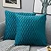 Yamonic Fundas de cojín de 2 Piezas 50x50cm Decoración Almohada Caso de la Cubierta Decorativo para Sofá Cama en Casa, Turquesa