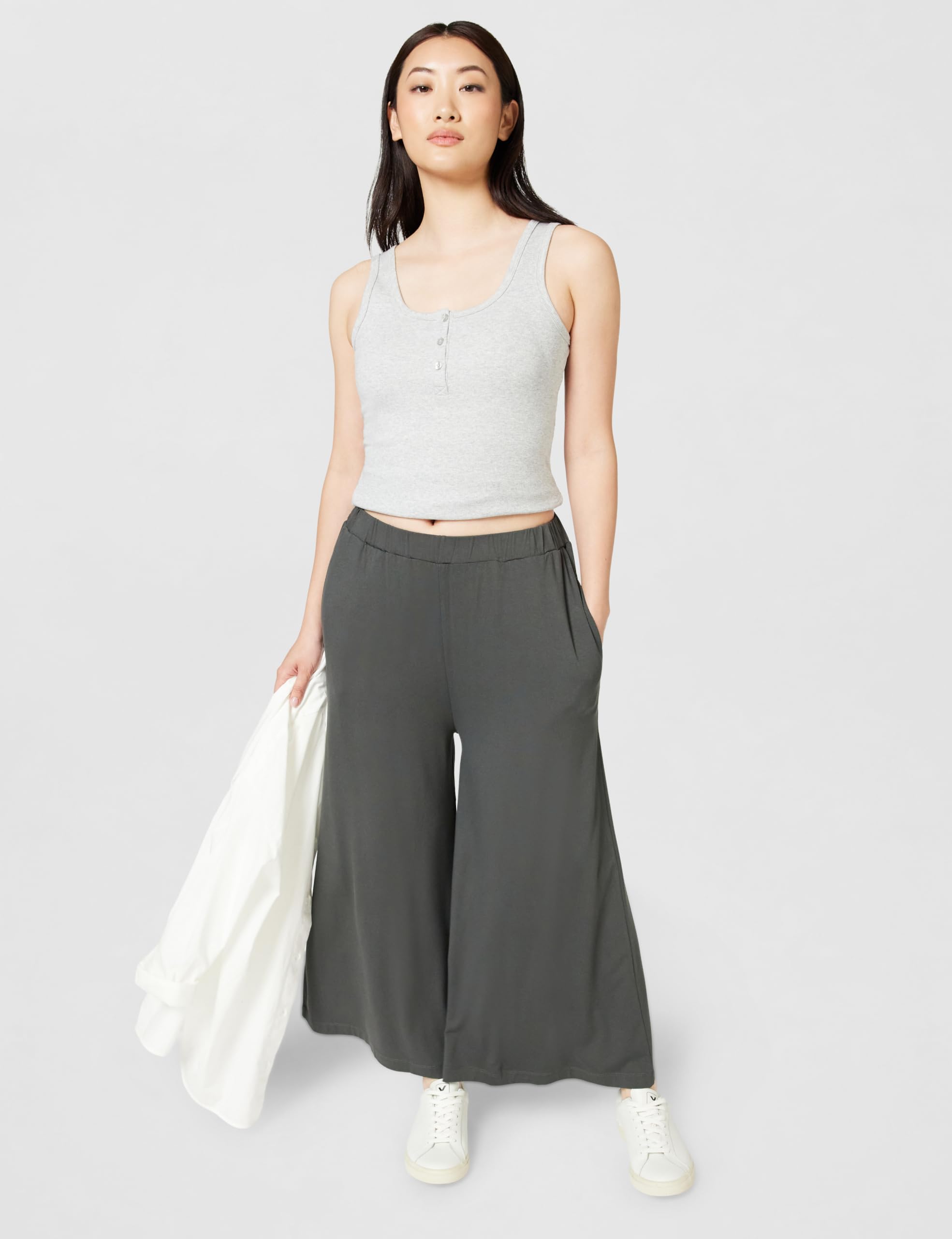 Marc O'Polo Denim damskie spodnie materiałowe z gumowym ściągaczem Cropped, 0015, M