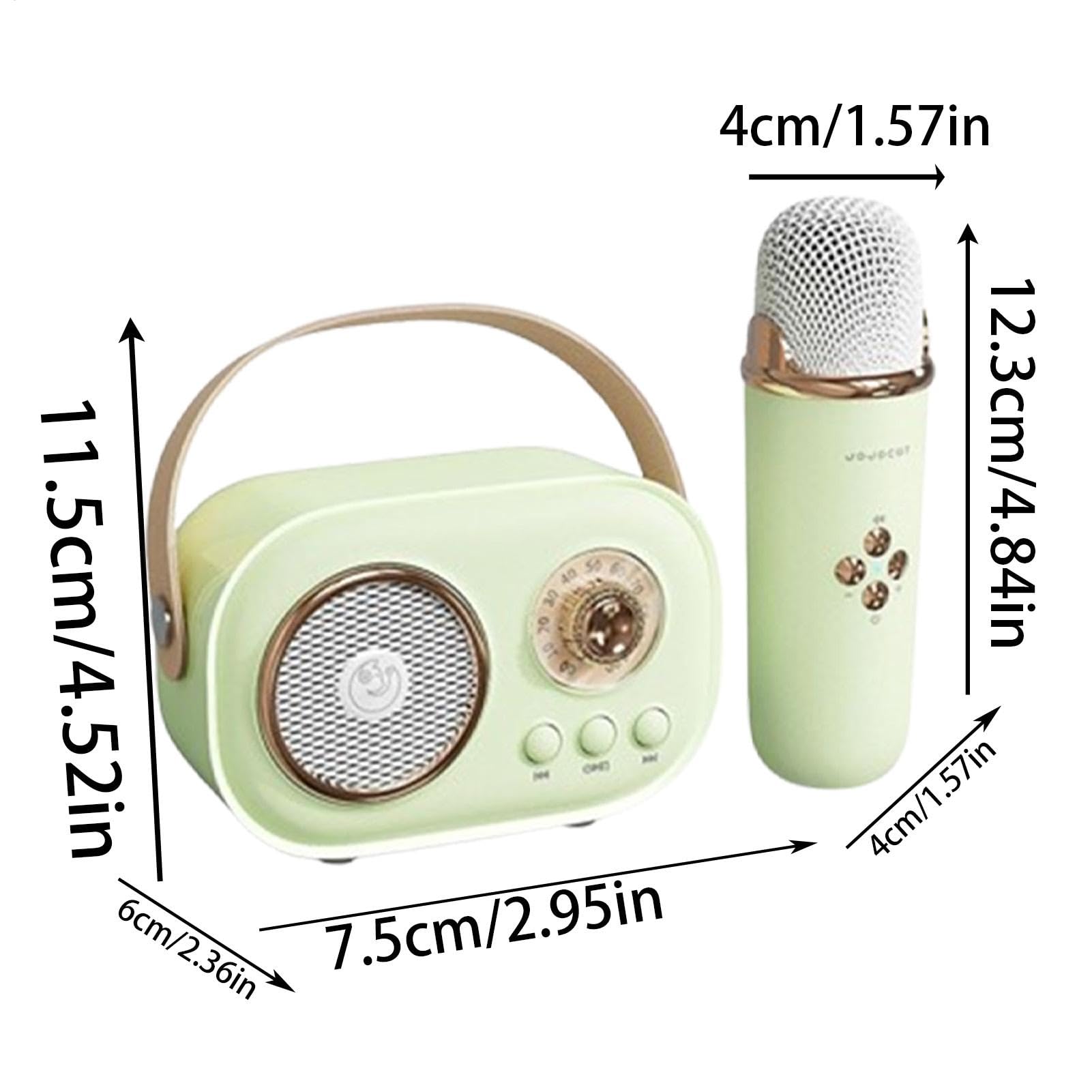 Spesker - Microfono con altoparlante per karaoke per bambini, kit completo | di altoparlanti wireless per karaoke per bambini piccoli, con cavo di ricarica