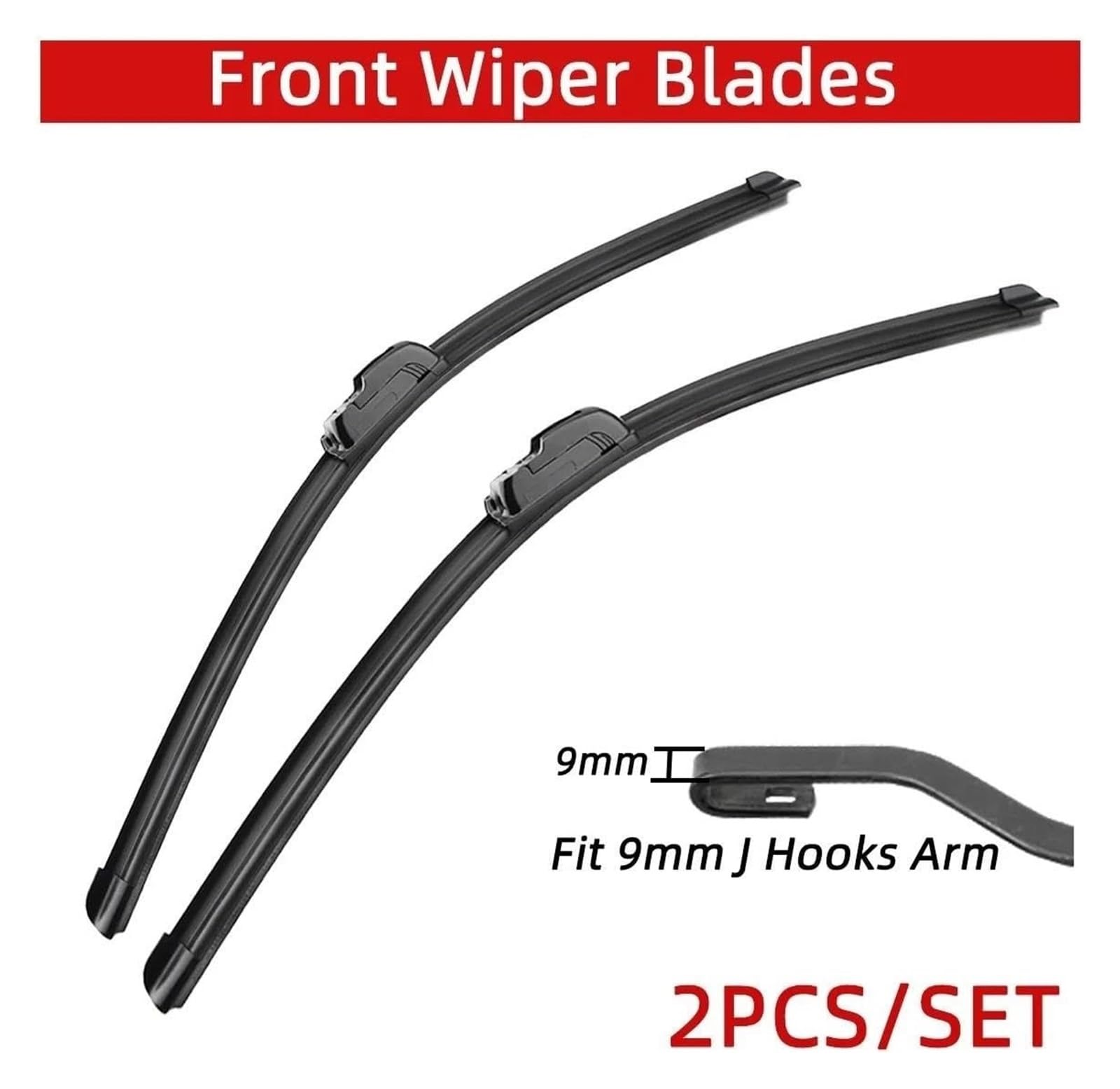 Tergiscristallo Per Universale Tergicristallo Per Auto Ganci J Tipo U Spazzole Senza Telaio In Gomma Morbida Accessori(26inch and 20inch)
