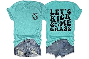 Let's Kick Some Grass: Soccer Mom T-Shirts for Women