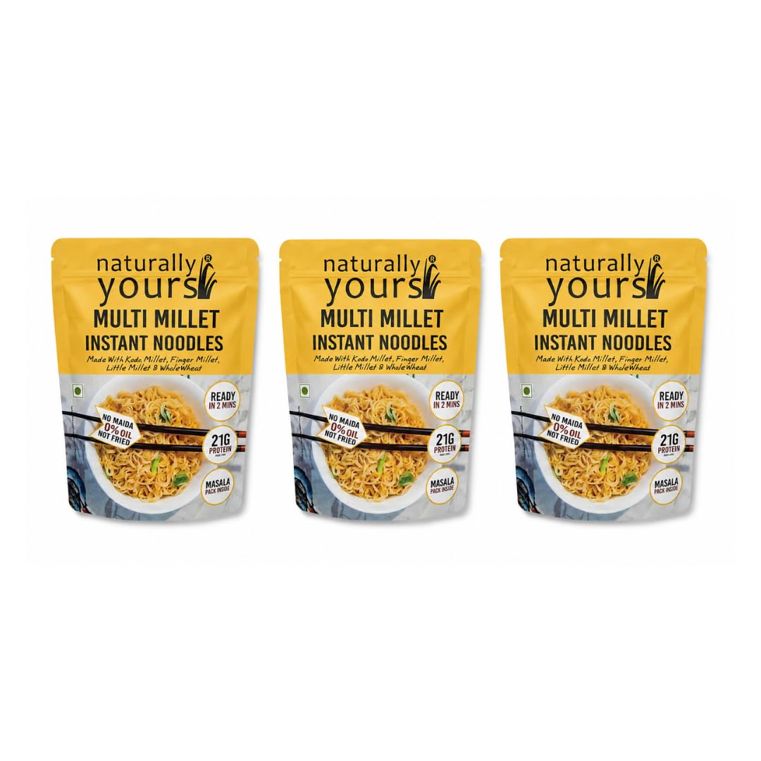 Naturally Yours Multi Millet Protein Instant Noodles 175g | 21g Protein | Kodo & Little Millet + Whole Wheat | No Maida | Non-Fried | High Fiber | No Onion No Garlic Jain-Friendly Tastemaker-image-26