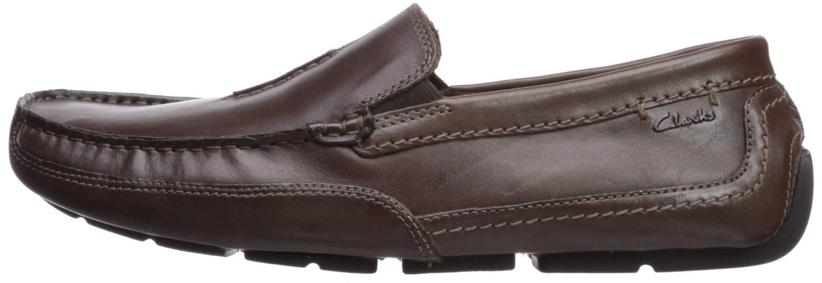 Clarks Ashmont Race Leather Smooth Brown Slip On Loafers Men’s 10 Clarks Collection Brown Leather Ashmont Race Slip On Loafer  main image 2