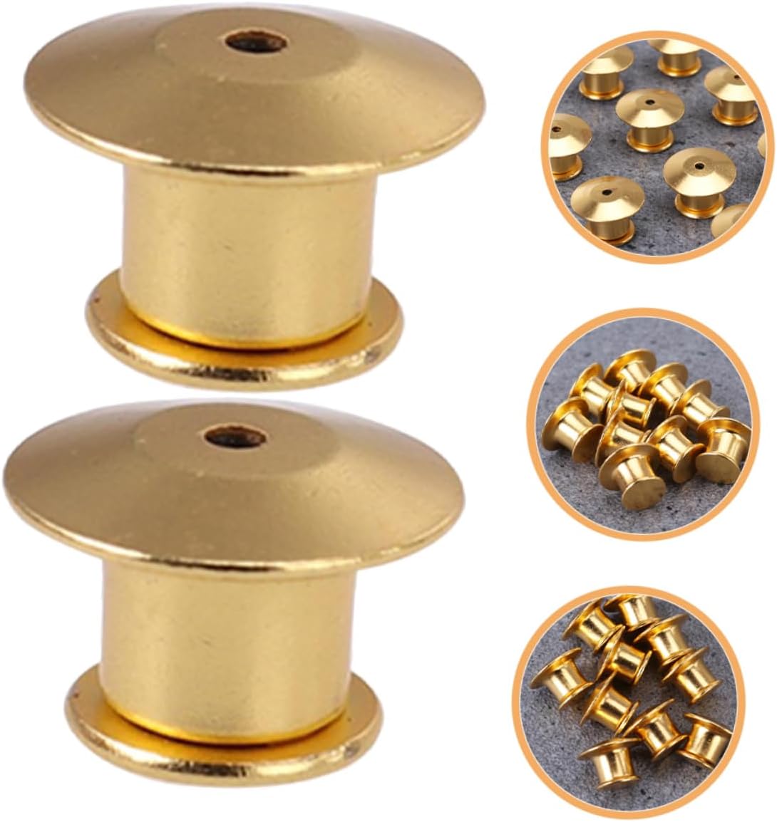 160pcs Metal Locking Pin Backs Clasp Keepers for Brooches Crafts and Badge Multi-Functional Design Easy to Use
