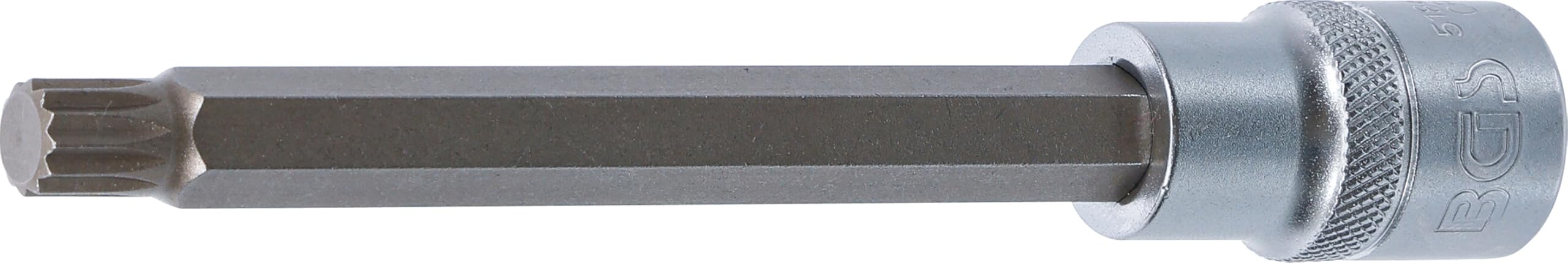 Bgs Multicoloured 5184-M10 | Bit Socket | Length 140 Mm | 12.5 Mm (1/2") Drive | Spline (For Xzn) | M10