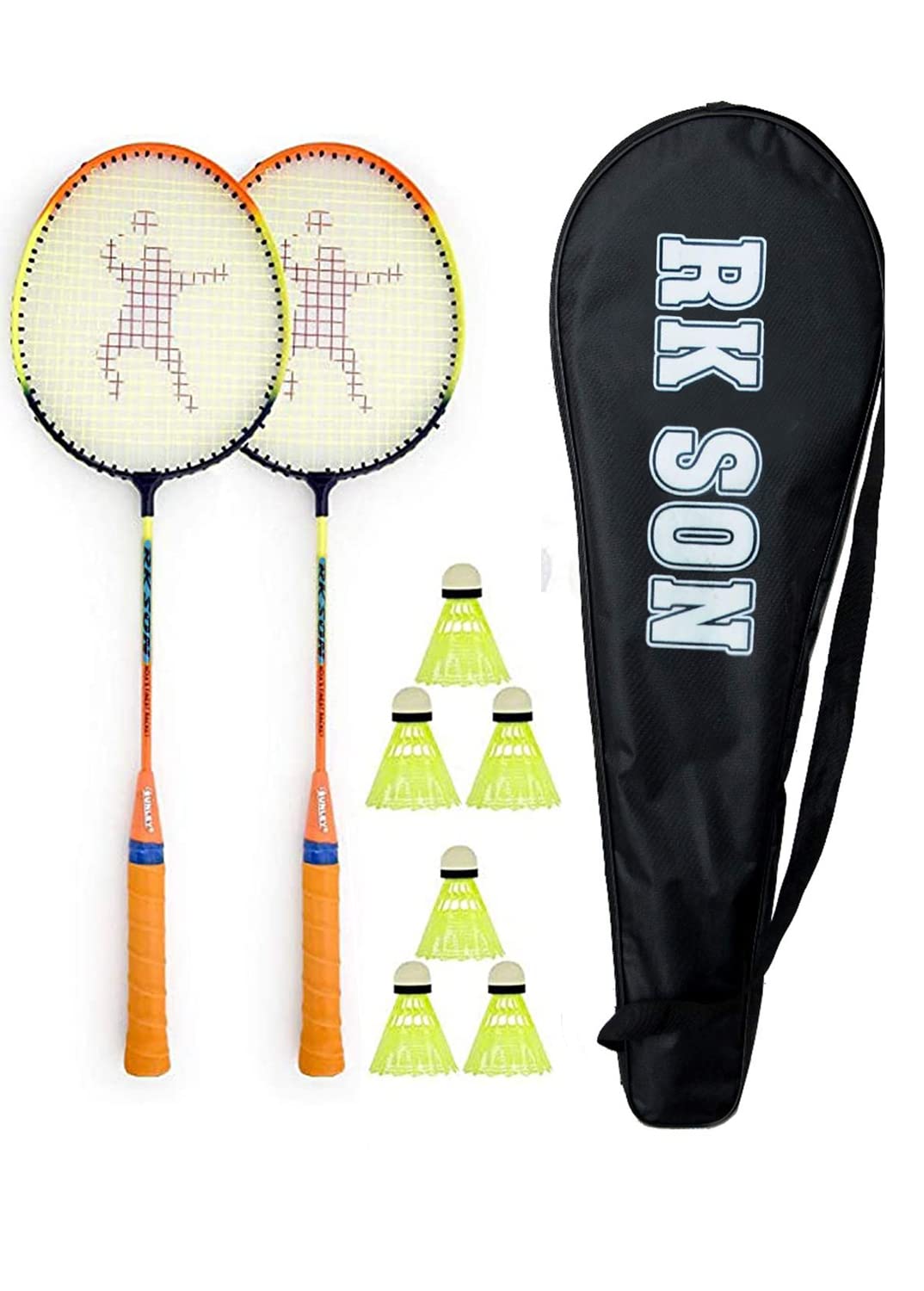 Rk son Love Badminton kit [Rackets, 6 Pieces Shuttle, Nylon Cover, Multicolour] (B08287WPQC) Amazon Price History, Amazon Price Tracker