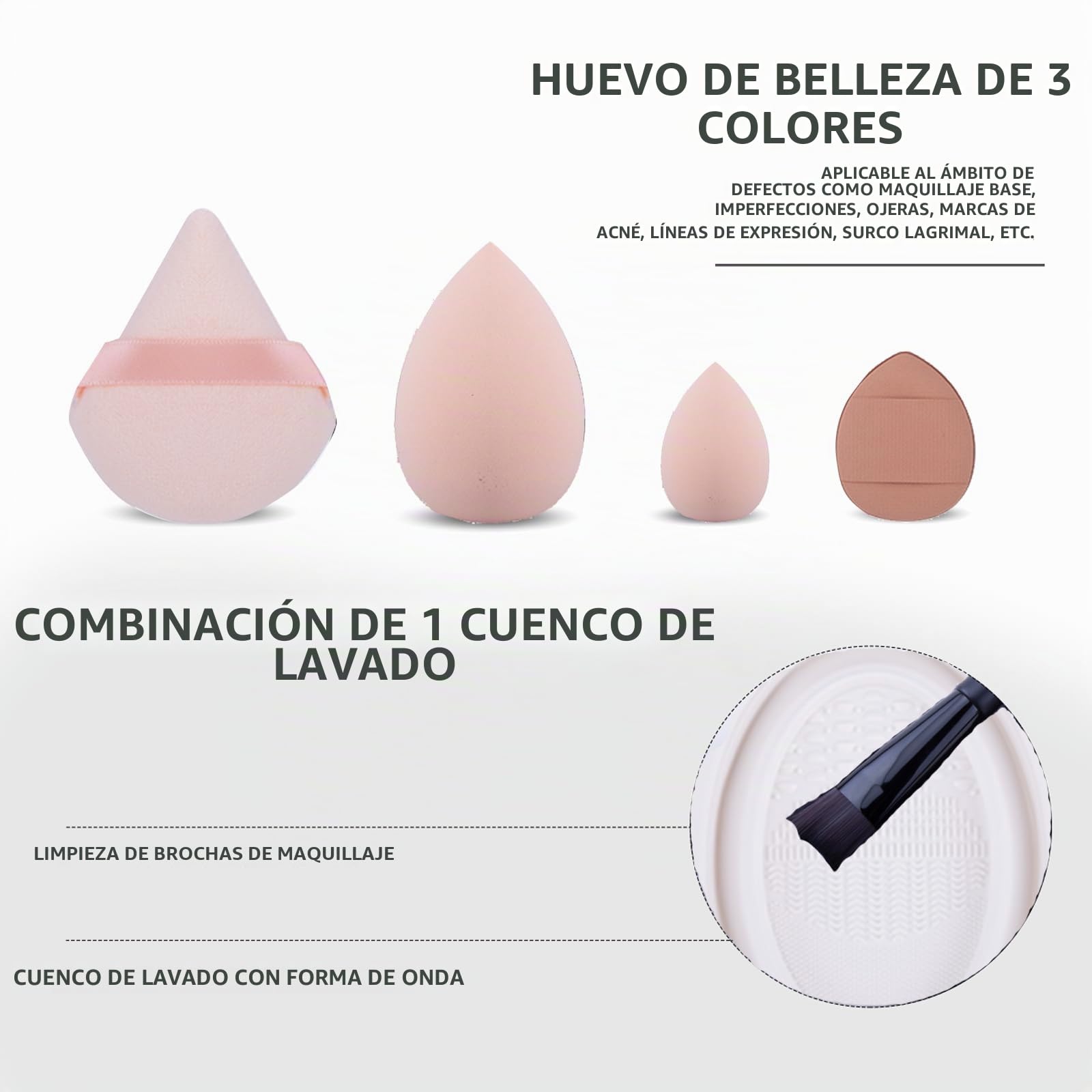 Brocha de Maquillaje Avanzada 70 Piezas, Negro | Juego de Pinceles de maquillaje Profesional para Rostro y Ojos Blush Foundation Concealer Powder