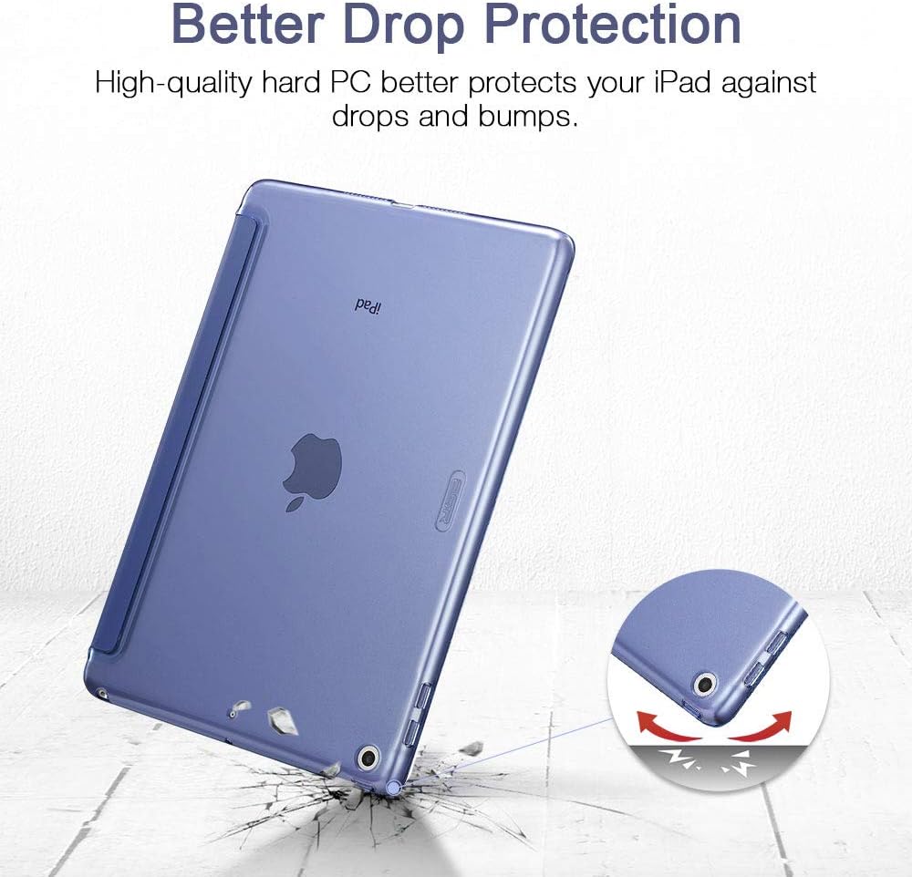 ESR for iPad Mini 5 Case 7.9" 2019 [A2133/A2124/A2126/A2125], Yippee Trifold Smart Case Auto Sleep/Wake, Lightweight Stand Case Hard Back Cover for iPad Mini 5th Gen, Navy Blue