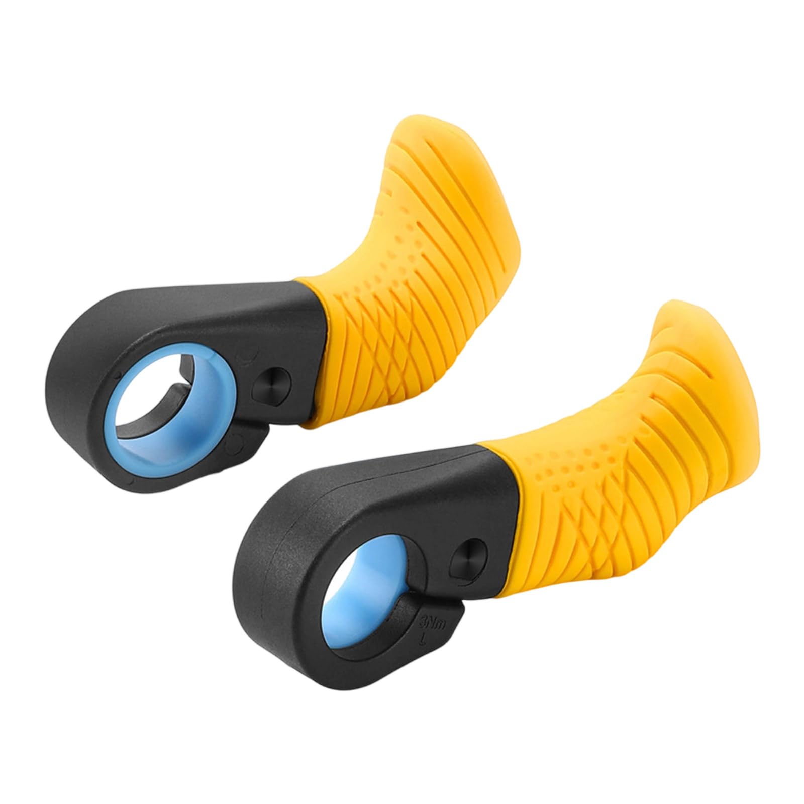 Buxuaaaa Shocked Absorbing Bicycles Thumb Grips Durability Mountain Bike Handlebars End Grips for Long Cycling Easyly Install Bike Accessory