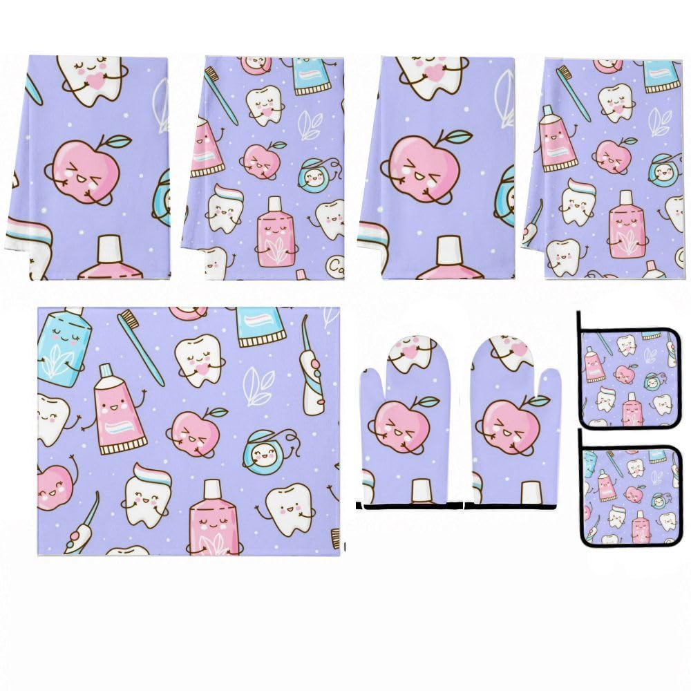 9PCS Carino Dental Cucina Decor e Accessori Set