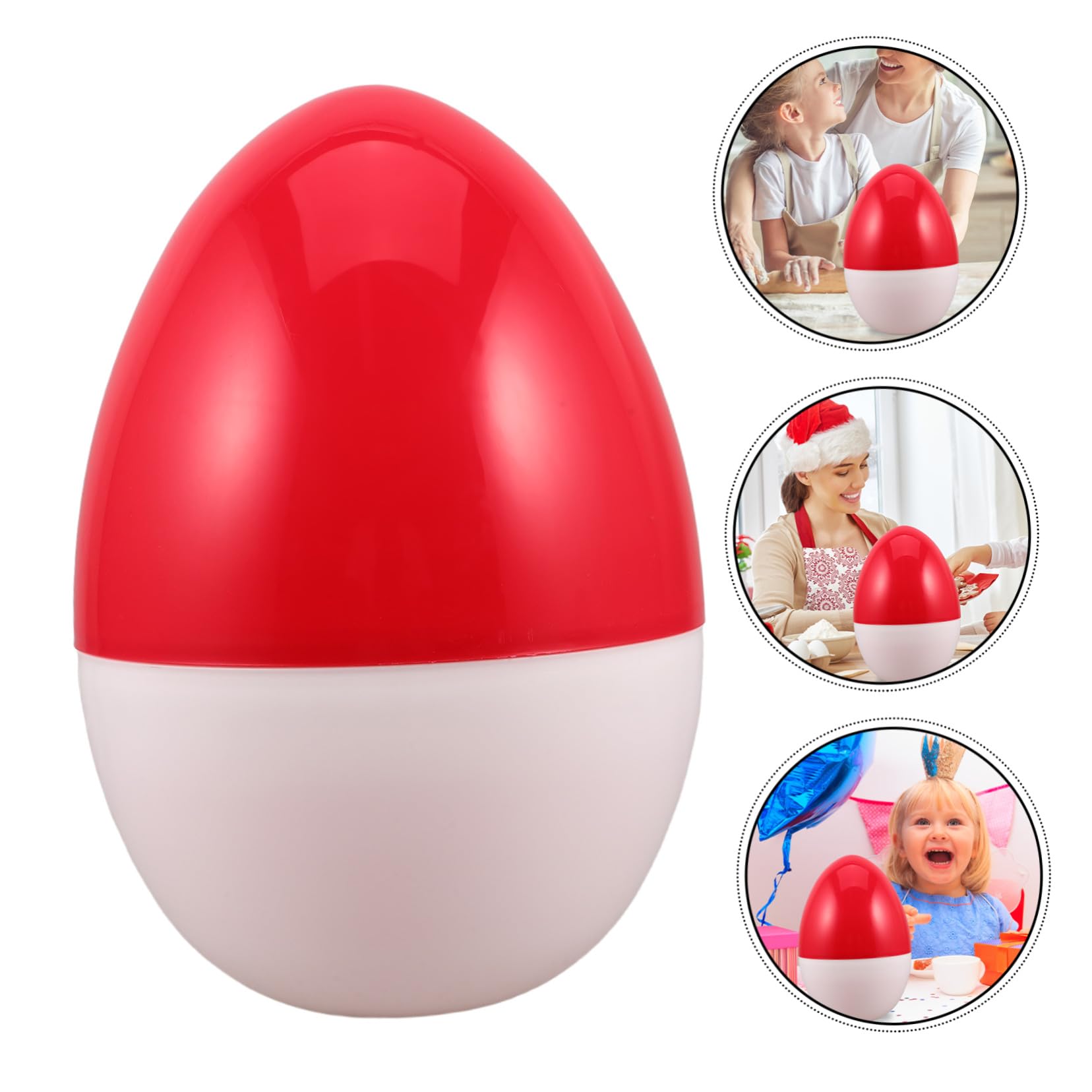 Hohopeti Capsula Vuota Trasparente Rondella Grande Uovo di Riempibile per Pasqua Contenitore per Caramelle Uovo di Vuoto Scatola per Feste Contenitore per Giochi Fai da Te