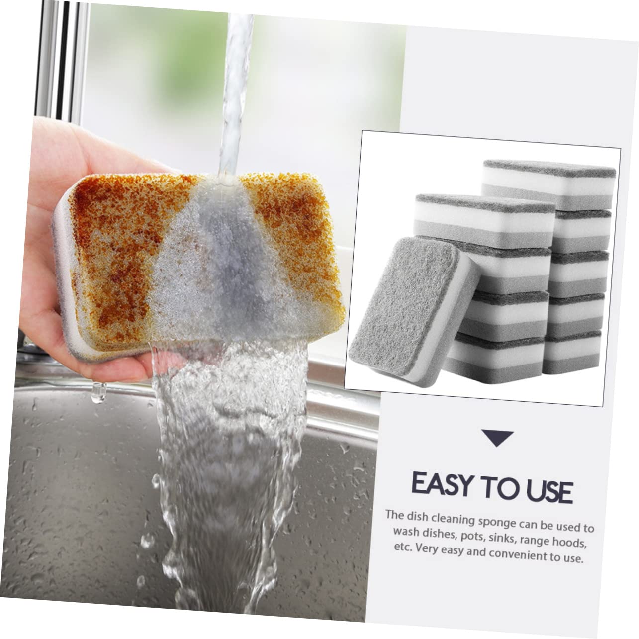 10 pezzi di Scousponge detergente for forno - Spazzole for la pulizia di pentole e piattini da cucina