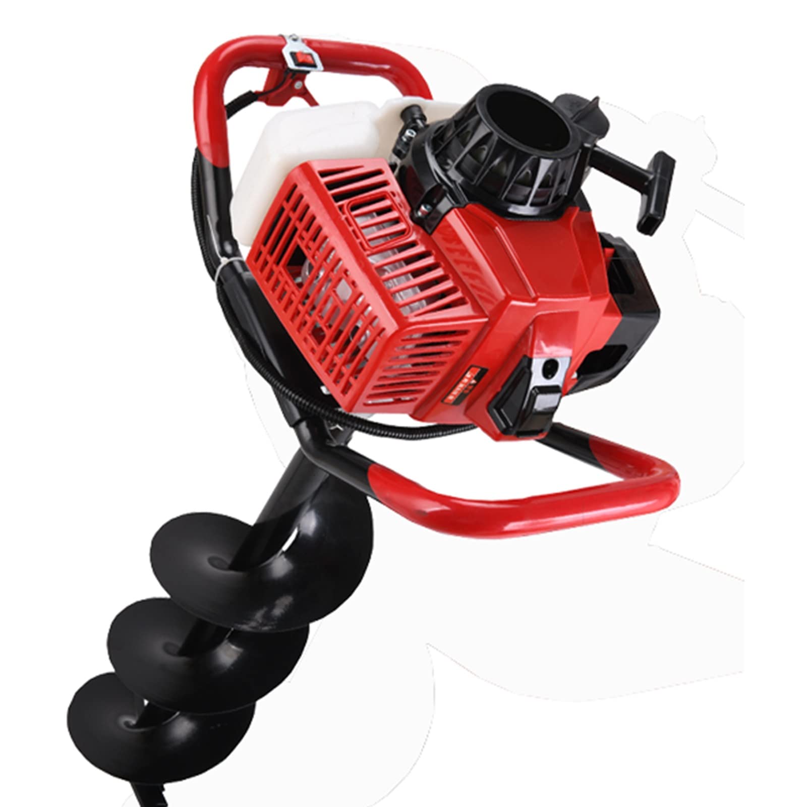 FAXIOAWA Trivella per trivella alimentata a Gas 3.8HP Trivella per Pesca sul Ghiaccio Trivella per recinto Trapano a Terra Attrezzi da Giardino Macchina per piantare (Dimensioni : 168cc 12cm)