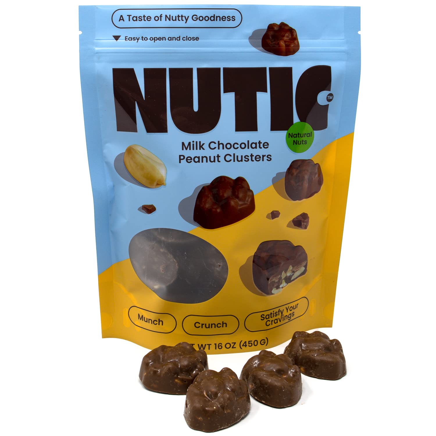 Milk Chocolate Peanut Clusters by Nutic 1 Lb Milk