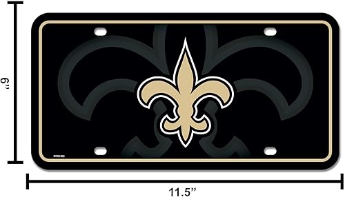 Vista 67 de Rico Industries Placa de matrícula de metal unisex para adultos de la NFL