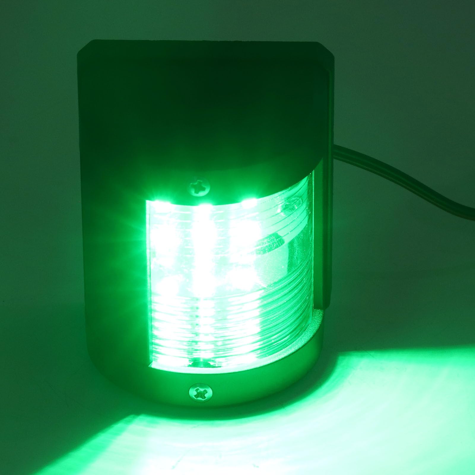 Greensen Luces de Navegación Marinas LED, Luces de Navegación Rojas + Kit Verde para Barco Marino, Luces de Posición de Luz de Señal de Luz de Navegación para Yate de Barco Marino