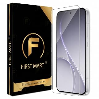 FIRST MART 3D Borderless Tempered Glass for Oppo Reno 15 Pro Mini | HD Clear Edge-to-Edge Screen Protector, 9H Scratch Resistant, Oleophobic, Case-Friendly | Pack of 1