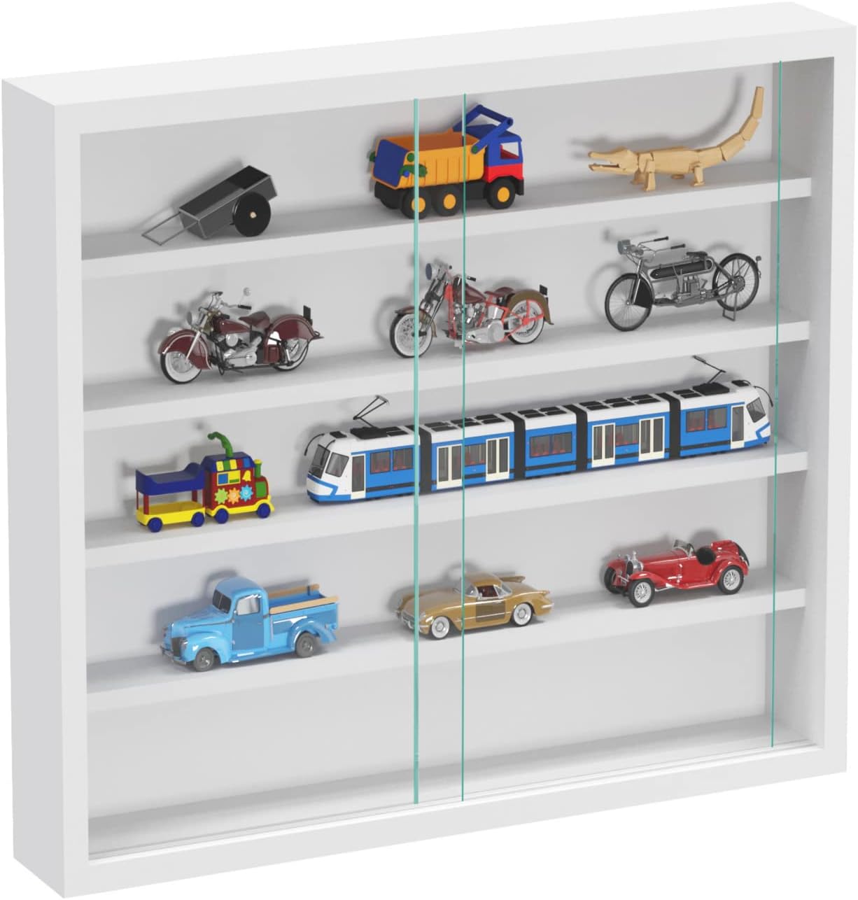 Vitrine Murale Ou à Poser – 30 X 60 X 13 Cm – Verre De Sécurité ESG – Idéale Pour Collections & Objets Déco