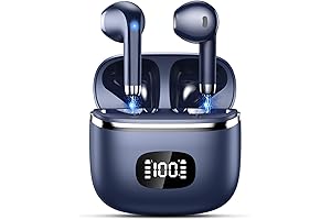 AirPods Blue: Wireless Earbuds with 40H Playtime and Noise Cancelling