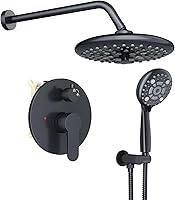 Vista 17 de SR SUN RISE Grifo de ducha – Sistema de cabezal de ducha multifuncional de alta presión de 16 pulgadas con accesorios de cabezal de ducha de mano