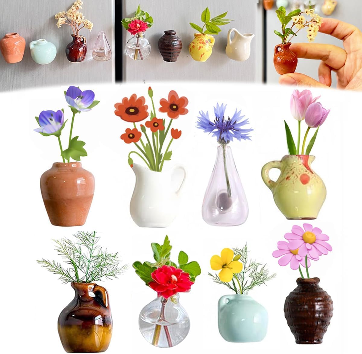 Buy DOZERA Refrigerator Magnets Cute Mini Ceramic Tiny 3D Plan