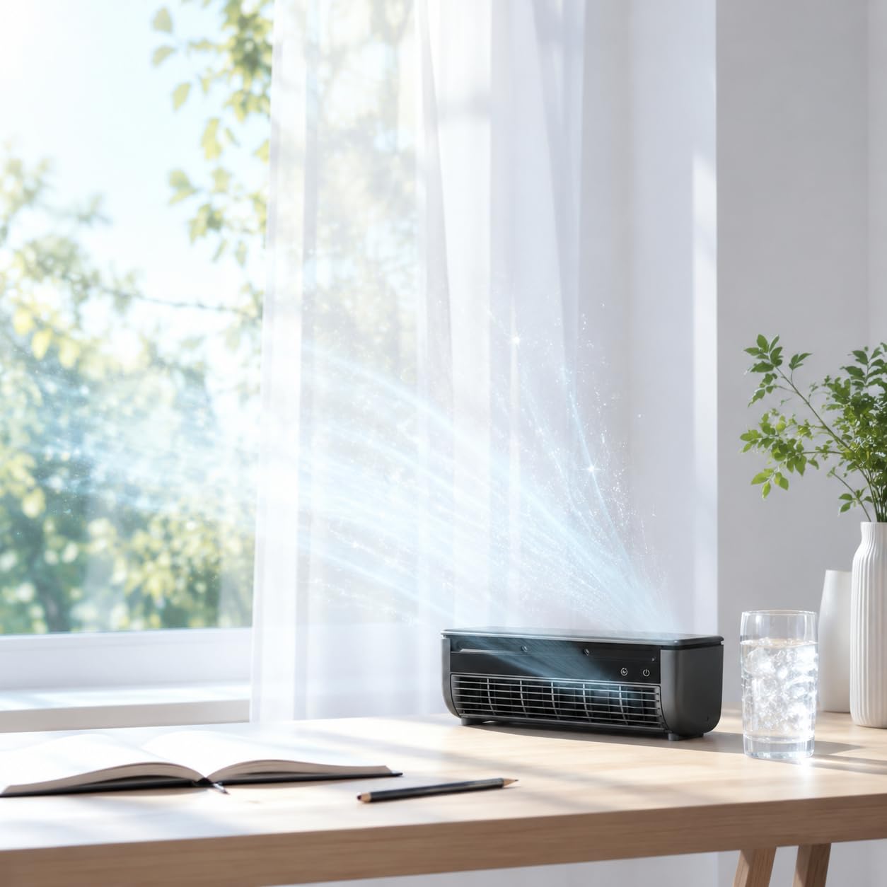 Condizionatore d'aria portatile da parete, senza fori, unità di raffreddamento per camera da letto, cucina, ufficio, batteria di ricarica wireless AC per campeggio e roulotte