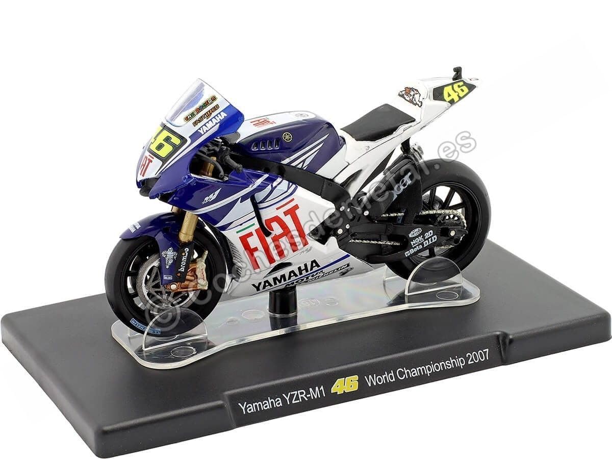 Compatible with 2007 Yamaha YZR-M1 No. 46 Valentino Rossi MotoGP 1 
