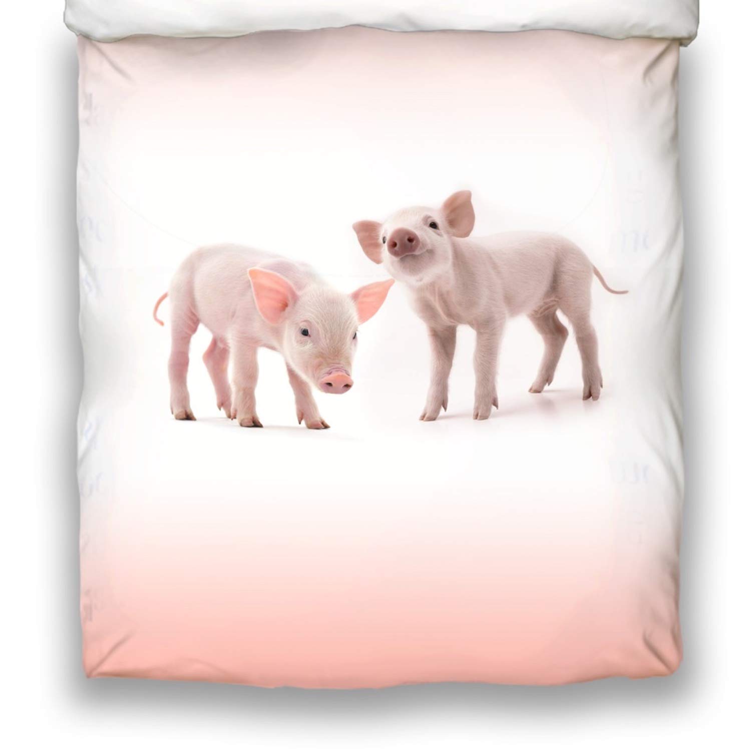 Bettwäsche Piggy Rosa Ferkel Schwein Hausschwein Schweinchen Sau Renforcé, Größe:135 cm x 200 cm