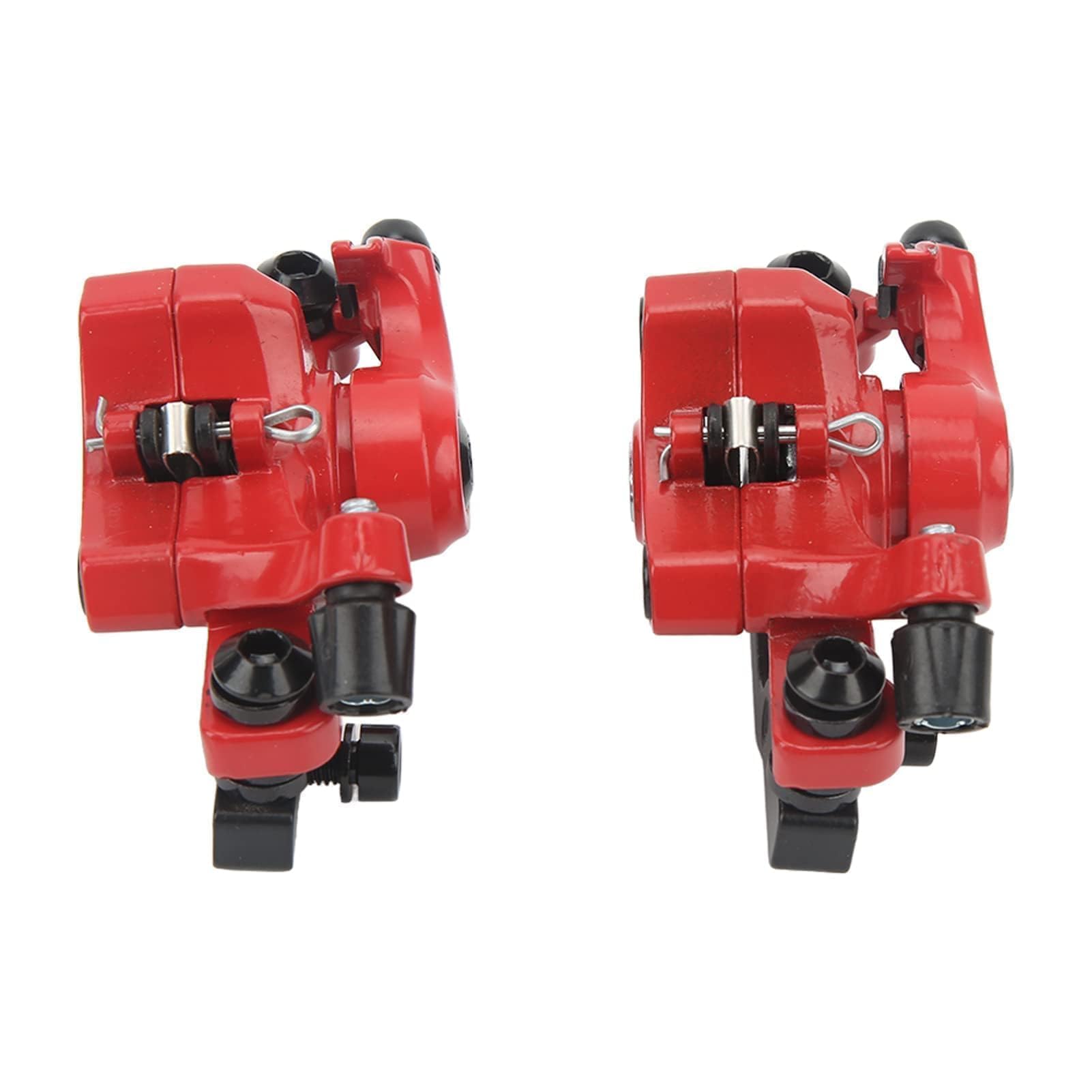 Agatige Set di Freni a Disco per Mountain Bike, Kit di Freno a Disco Pinza Anteriore e Posteriore MTB Accessori per Estrattori Cavi per Biciclette per Bici da Strada, BMX(Rosso)
