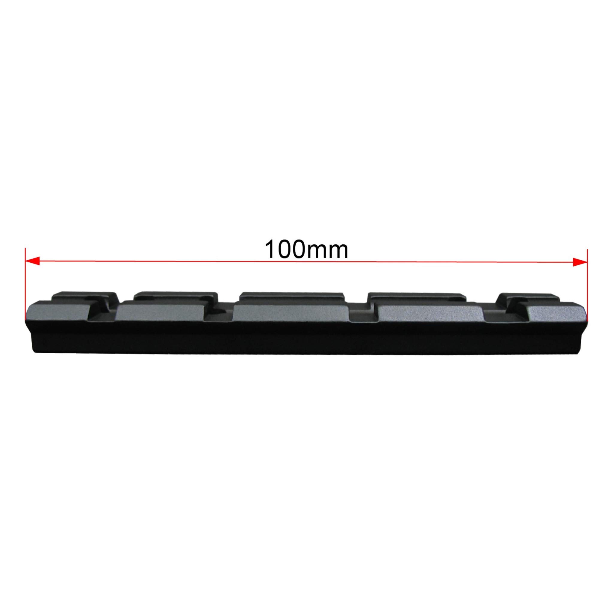 Seben Weaver Picatinny Riel 10cm Montura Visor Caza Rifle Scope Mount RSM07
