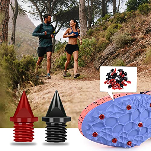Lejof Carbon Steel Track Spikes, 56 Pcs 1/4 Inch Lighter Weight Spikes For Track, 0.45 Grams Replacement Spikes For Track And Field Sprinting Or Cross Country #TOP5
