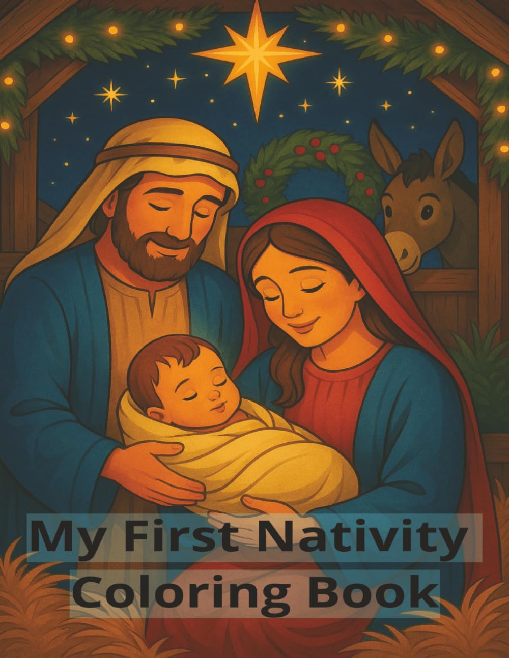 My First Nativity Coloring Book: A Read-Along Christmas Story and Nativity Coloring Book for Christian Families