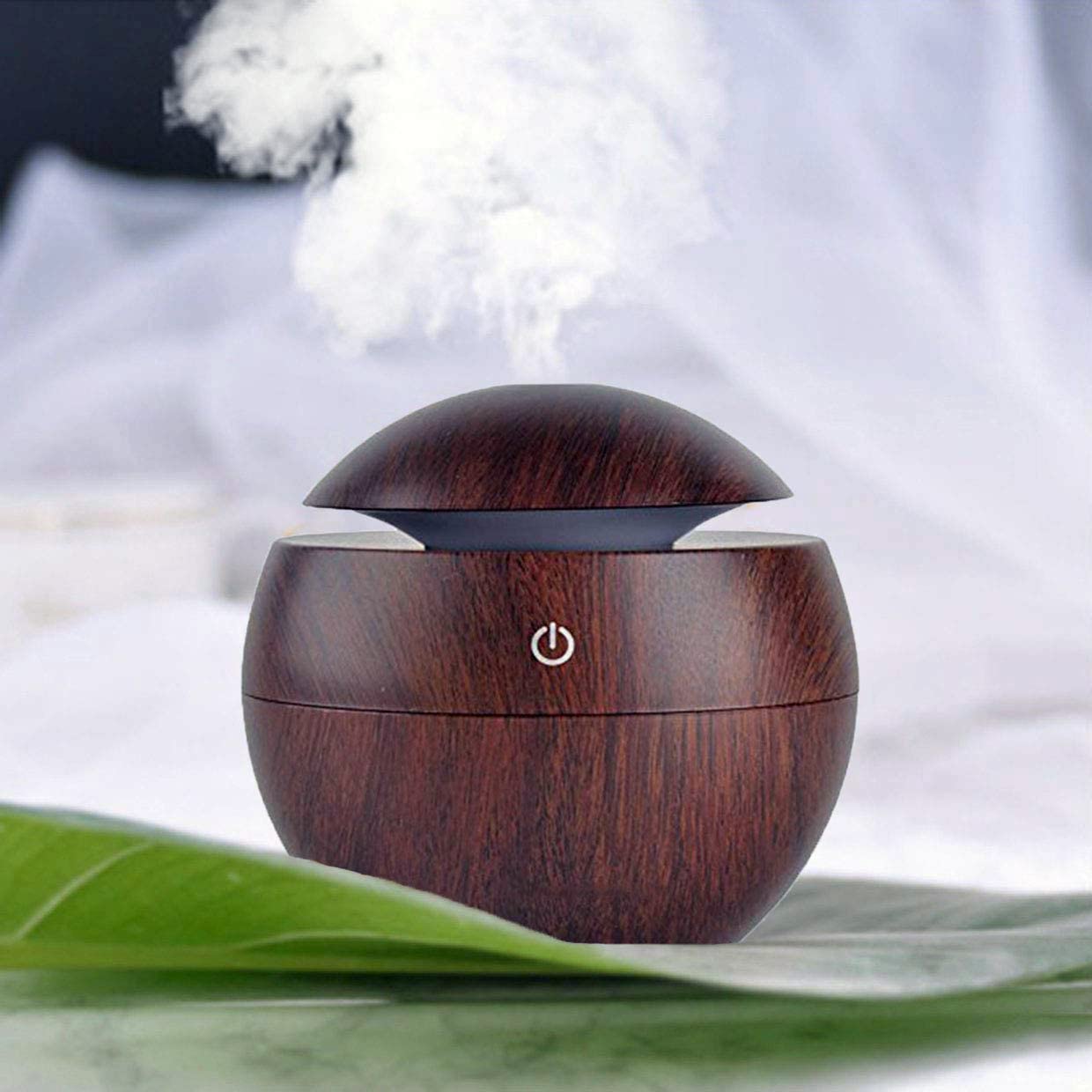 HELLARO Automatic Touchless Humidifier Non Contact Infrared Sensor for Home Office Schools Hotel | Cool Mist Air Purifier for Dryness, Cold & Cough - Wooden Ball-image-43