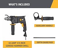 Vista 8 de Cat erpillar Cat DX161U - Taladro martillo con cable de 1/2" 8.5-AMP