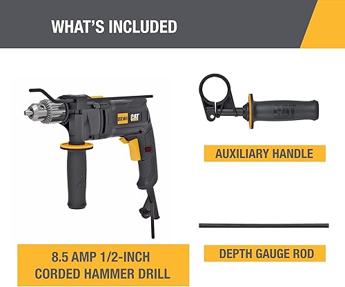 Miniatura 8 de Cat erpillar Cat DX161U - Taladro martillo con cable de 12" 8.5-AMP