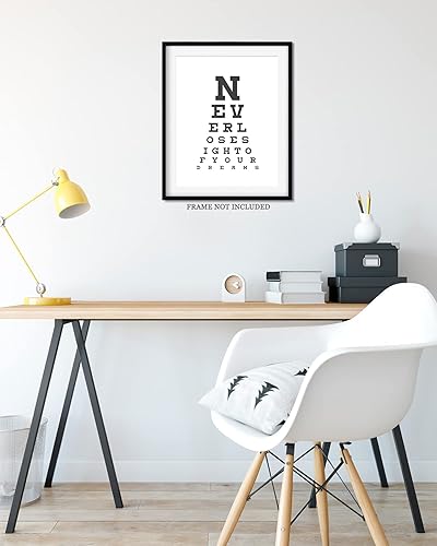 Miniatura 8 de Govivo Never Lose Sight Of Your Dreams - Impresión artística de pared con cita motivacional, impresión de decoración de pared, póster o lienzo para