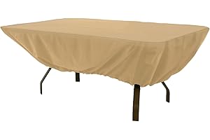 Rectangular Water-Resistant 72 Inch Outdoor Table Cover
