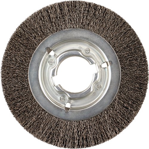 Trulock™ Narrow-Face Crimped Wire Wheels - tln-6 .0118 brass 5/8-1/2 6in dia nar