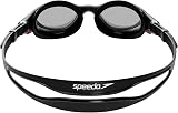 Speedo Unisex Biofuse 2.0 SwiMing Goggles | Patented Easy Adjustment | Anti-fog | Anti-leak | Enhanced Fit | Improved Comfort, Black/Smoke, One Size - 3