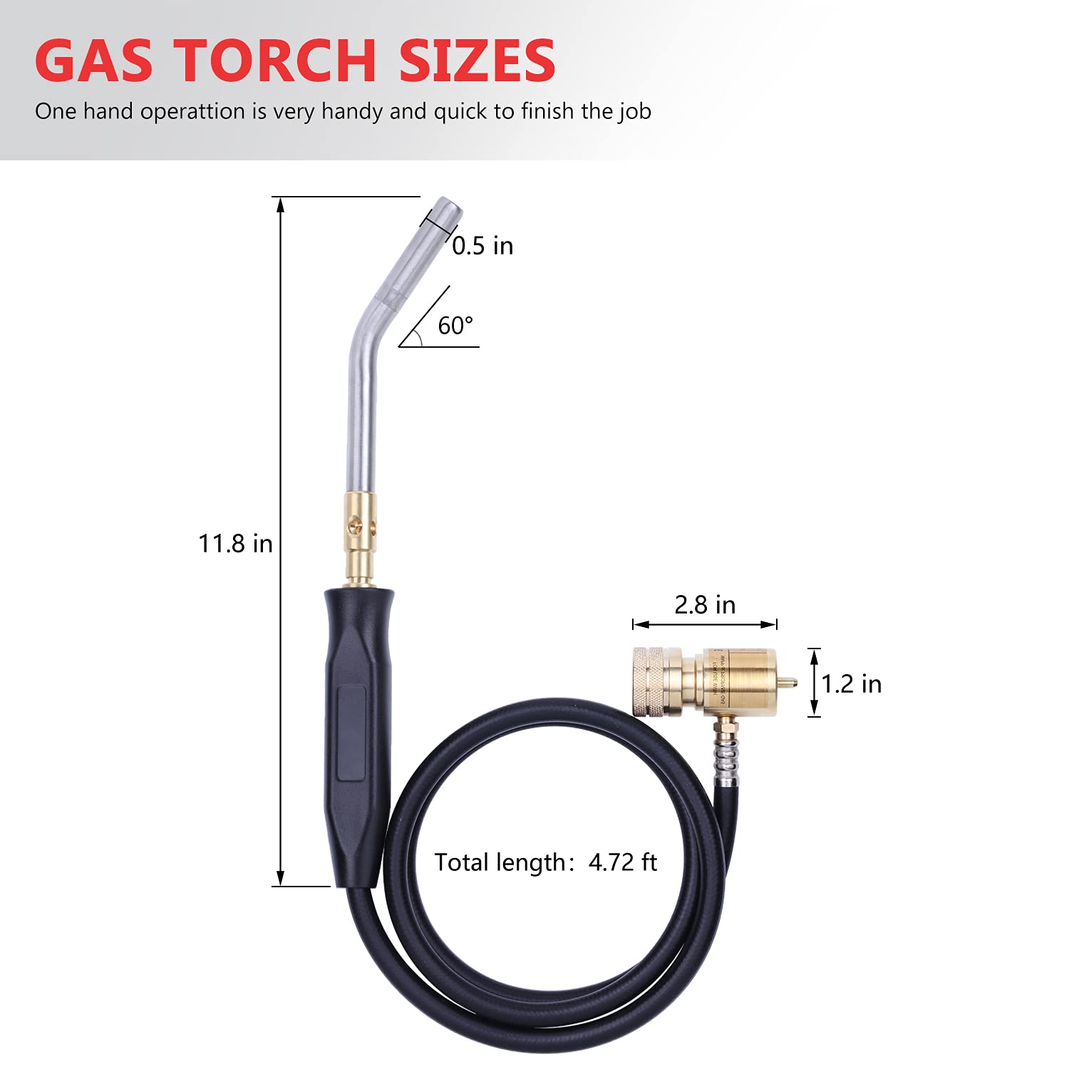 Propane Torch Hose - Welding & MAPP Torch -5