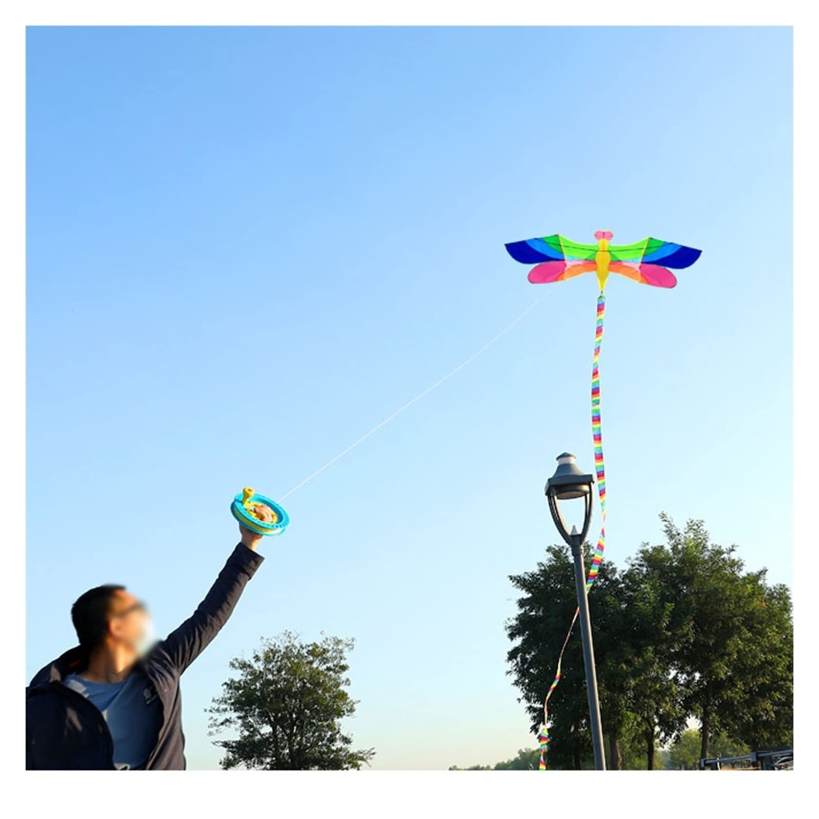 Leicht zu Fliegende Drachen Langer Schwanz Drachen Erwachsener Big Kite Set Einfach zu fliegen Kite Großer Erwachsener im Freien Sport großer Spielplatz Kite Beach 5 Meter Drachen für Spiele im Freien