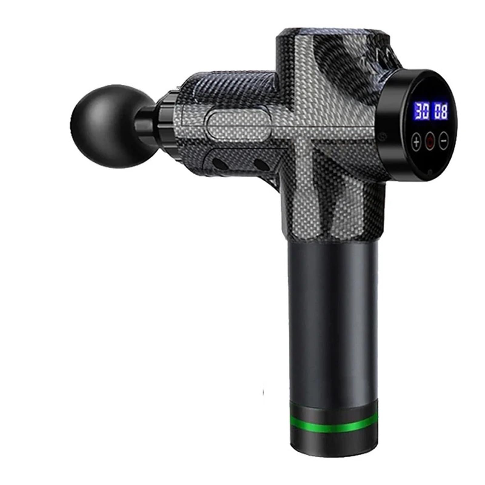 Pistolet do masażu, Masażer Elektryczny Pistoletowy Do Masażu Ciała Szyi Pleców Nóg Narzędzie Fitness Pistolet Do Masażu Na Prezent dla mężczyzn/kobiet(Fiber)