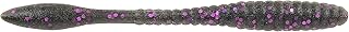 PowerBait MaxScent Flat Worm Smoke Black Purple 4 1/4in