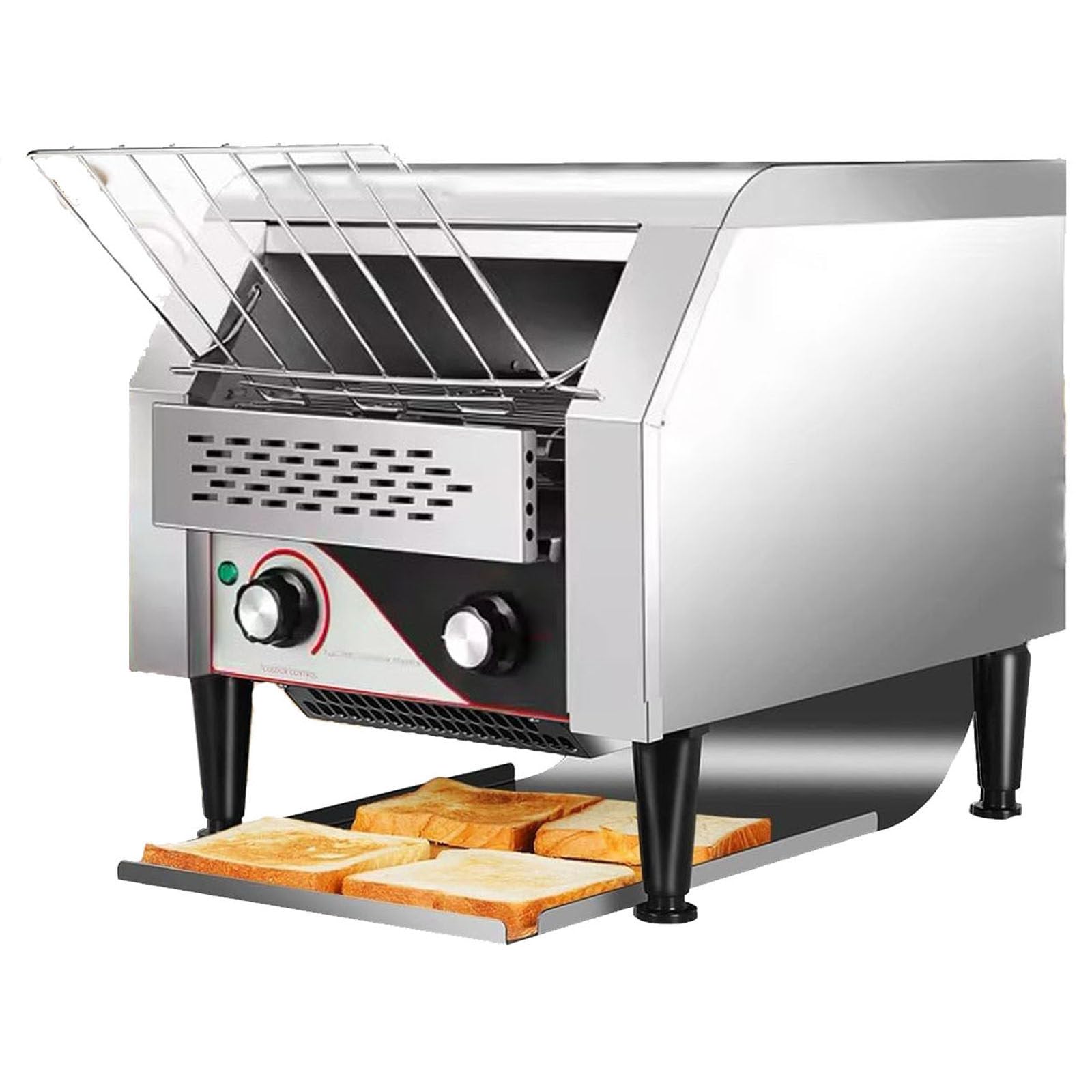 Tostadora de acero inoxidable,Tostadora de cinta,Tostadora comercial para restaurante,Tostadora completa de acero inoxidable,Tostadora de diseño,para pan Bun Hotel Cantina Cafe Home Buffet,220V