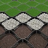 VIVOSUN 2’’ Depth Ground Grid, 9x17 ft, High-Density HDPE Geo Cell, 1885 lbs per sq ft Load, Foldable & Tensile, Easy Installation with Gloves, Perfect for Gardens, Driveways, Pathways, Slopes