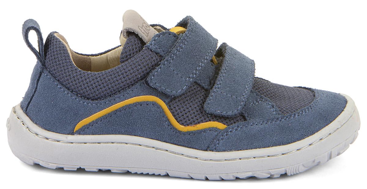 Froddo Sneakersy do chodzenia boso ze skóry + siateczkowe obszycie z podwójnym zapięciem na rzep * G3130271